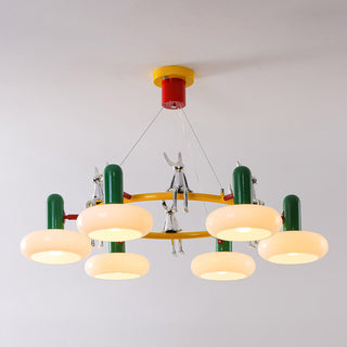 Hopper Postmodern Ring Chandelier
