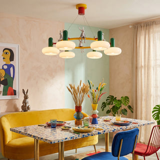 Hopper Postmodern Ring Chandelier