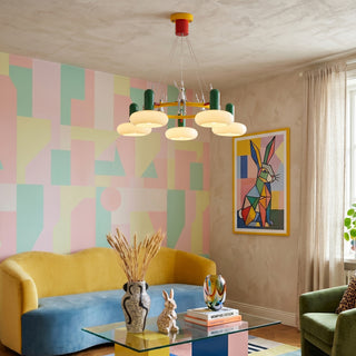 Hopper Postmodern Ring Chandelier
