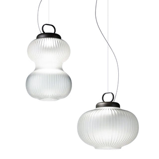 Horgle Fluted Glass Pendant Lamp