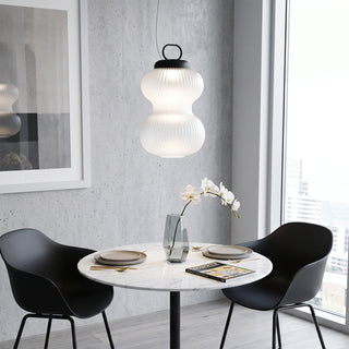 Horgle Fluted Glass Pendant Lamp