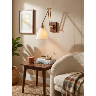 Ingrid Ceramic Swing Arm Sconce