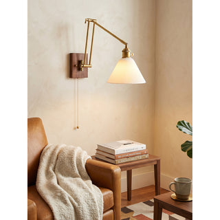 Ingrid Ceramic Swing Arm Sconce