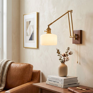 Ingrid Ceramic Swing Arm Sconce
