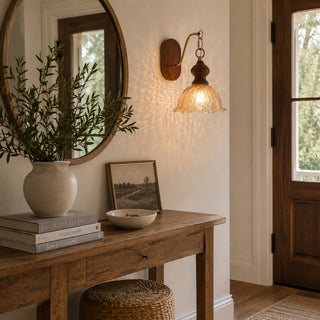 Iselore Crackle Blossom Sconce