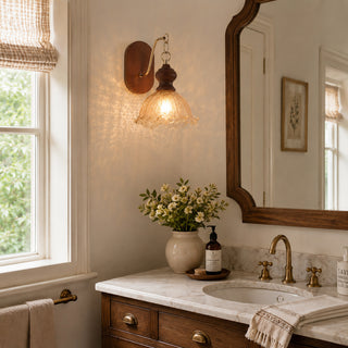 Iselore Crackle Blossom Sconce