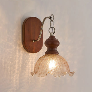Iselore Crackle Blossom Sconce