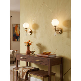 Julian Torch Globe Sconce