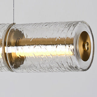 Kaelis Ripple Linear Glass Pendant Lamp – detail 14