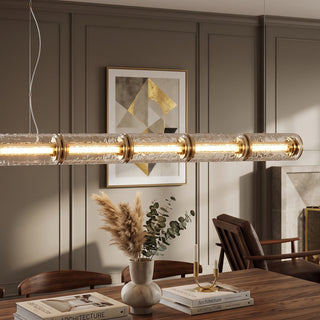 Kaelis Ripple Linear Glass Pendant Lamp – detail 7