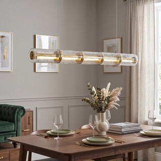 Kaelis Ripple Linear Glass Pendant Lamp – detail 8