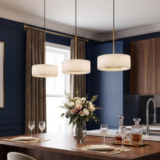 Kaelith Alabaster Drum Pendant Lamp – detail 3