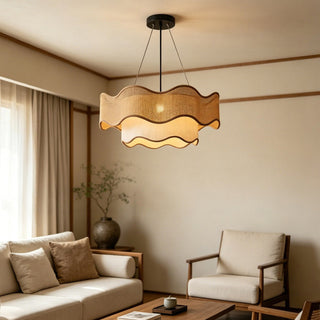 Kallia Rattan Chandelier