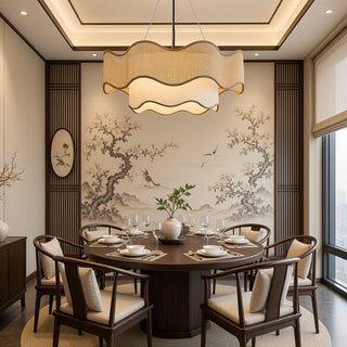 Kallia Rattan Chandelier