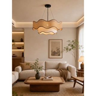 Kallia Rattan Chandelier