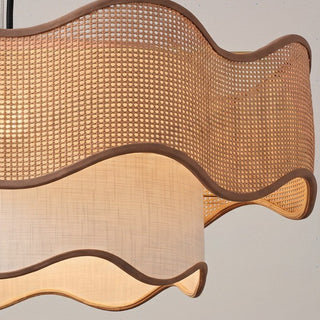 Kallia Rattan Chandelier