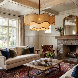Kallia Rattan Chandelier