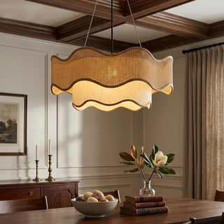 Kallia Rattan Chandelier