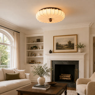 Kenji Fabric Flush Mount