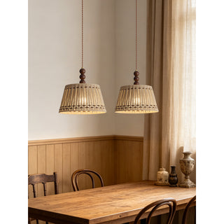 Knit Craft Woven Pendant Lamp