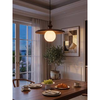 Koda Ribbed Glass Pendant Light