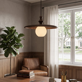 Koda Ribbed Glass Pendant Light