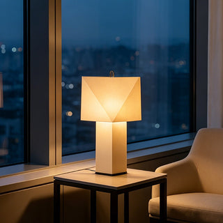 Kubo Faceted Paper Table Lamp