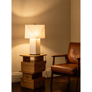 Kubo Faceted Paper Table Lamp