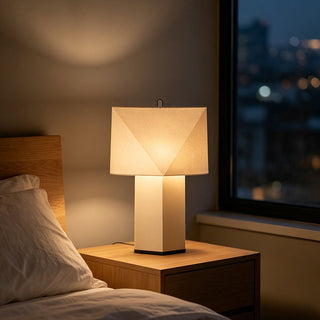 Kubo Faceted Paper Table Lamp