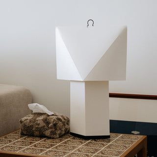 Kubo Faceted Paper Table Lamp