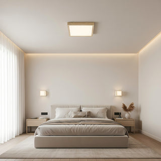 Lampy Square Travertine Ceiling Lamp