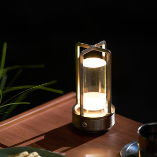 Lantern Cordless Crystal Table Lamp (built-in battery)