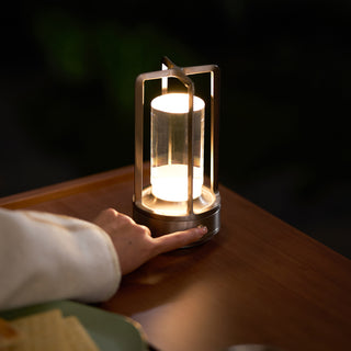 Lantern Cordless Crystal Table Lamp (built-in battery)