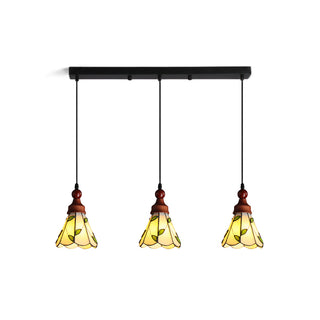 Laurel 3-Light Linear Botanical Pendant