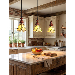 Laurel 3-Light Linear Botanical Pendant