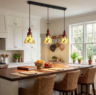 Laurel 3-Light Linear Botanical Pendant