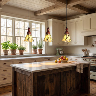 Laurel 3-Light Linear Botanical Pendant