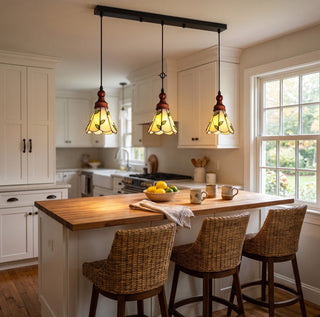Laurel 3-Light Linear Botanical Pendant