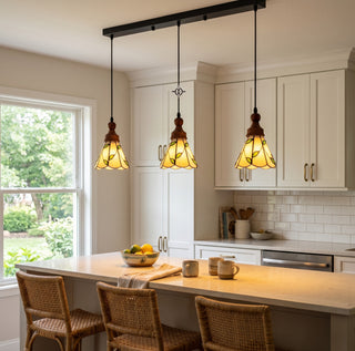Laurel 3-Light Linear Botanical Pendant