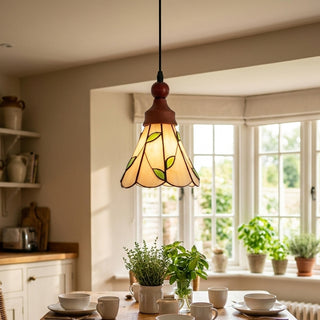 Laurel Botanical Glass Pendant Lamp