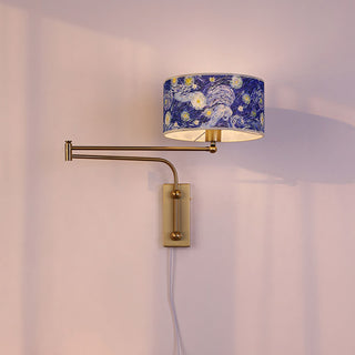 Linnea Patterned Fabric Plug-in Sconce