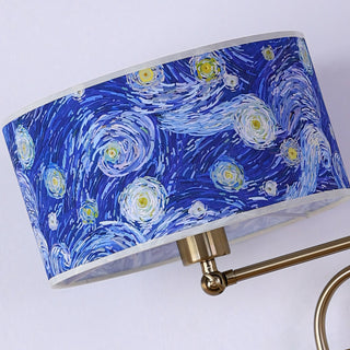 Linnea Patterned Fabric Plug-in Sconce