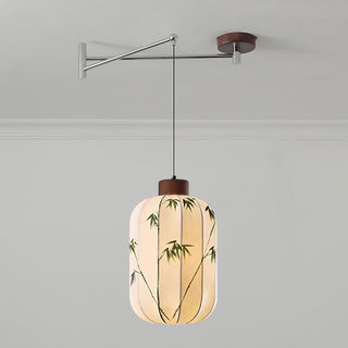 Linwood Fabric Swing Arm Pendant Lamp