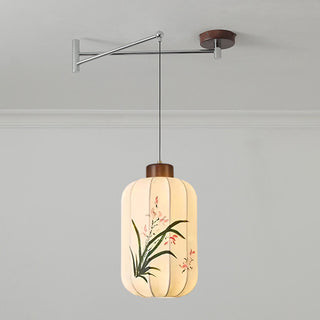 Linwood Fabric Swing Arm Pendant Lamp
