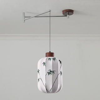 Linwood Fabric Swing Arm Pendant Lamp