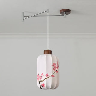 Linwood Fabric Swing Arm Pendant Lamp