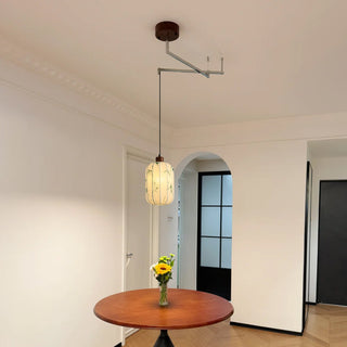 Linwood Fabric Swing Arm Pendant Lamp