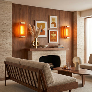 Lithos Textured Resin Sconce
