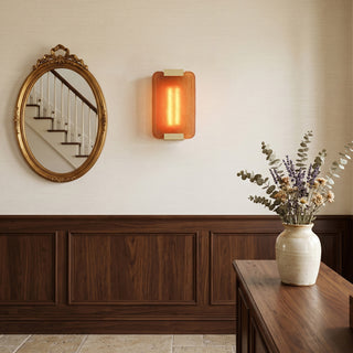 Lithos Textured Resin Sconce