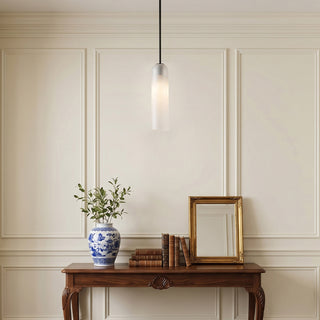 Long Tube Glass Pendant Lamp